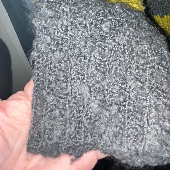 Free People Large Chunky Knit Cardigan - Yellow and Gray - new or like new - Picture 2 of 10